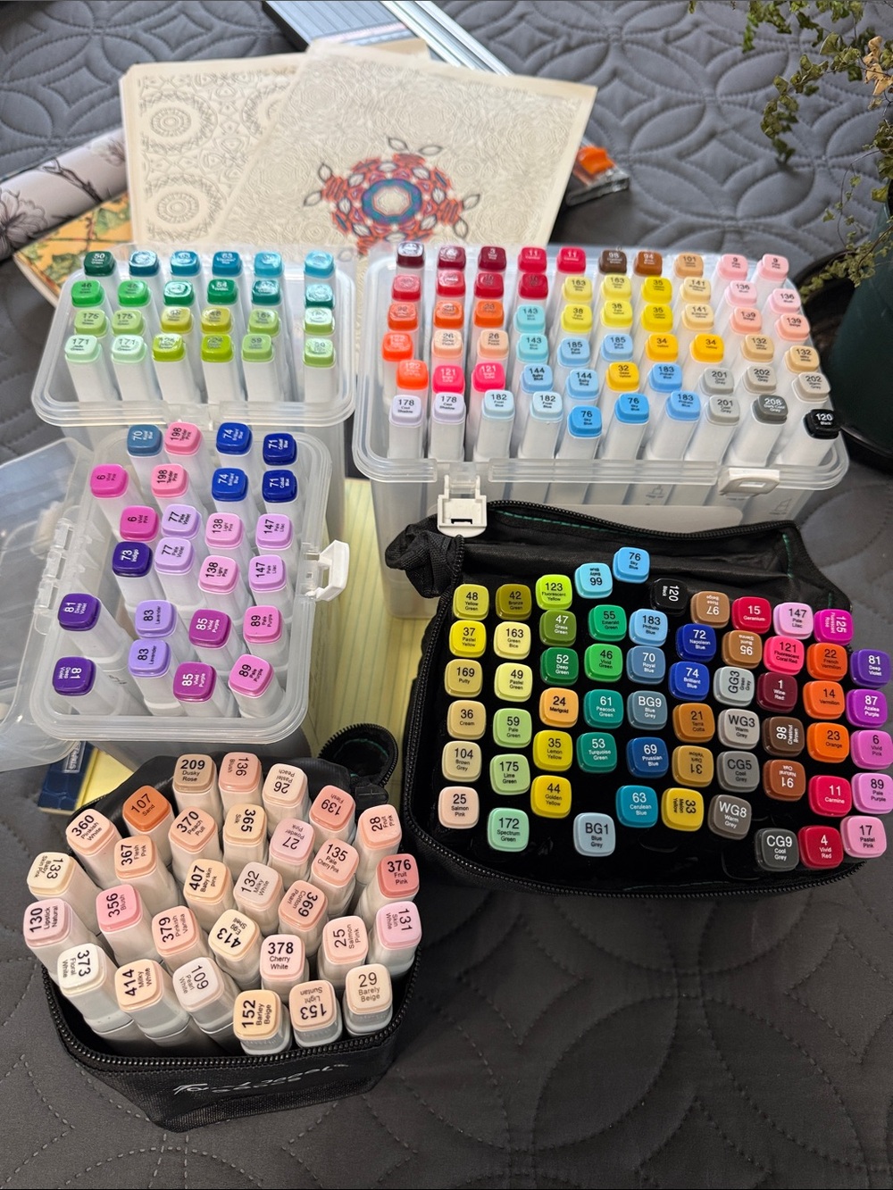 Alcohol-Based Marker Set in Multi-Color Assortment